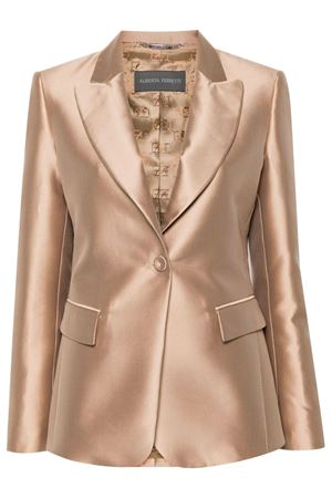 Blazer Mikado in raso beige ALBERTA FERRETTI | V051366250511